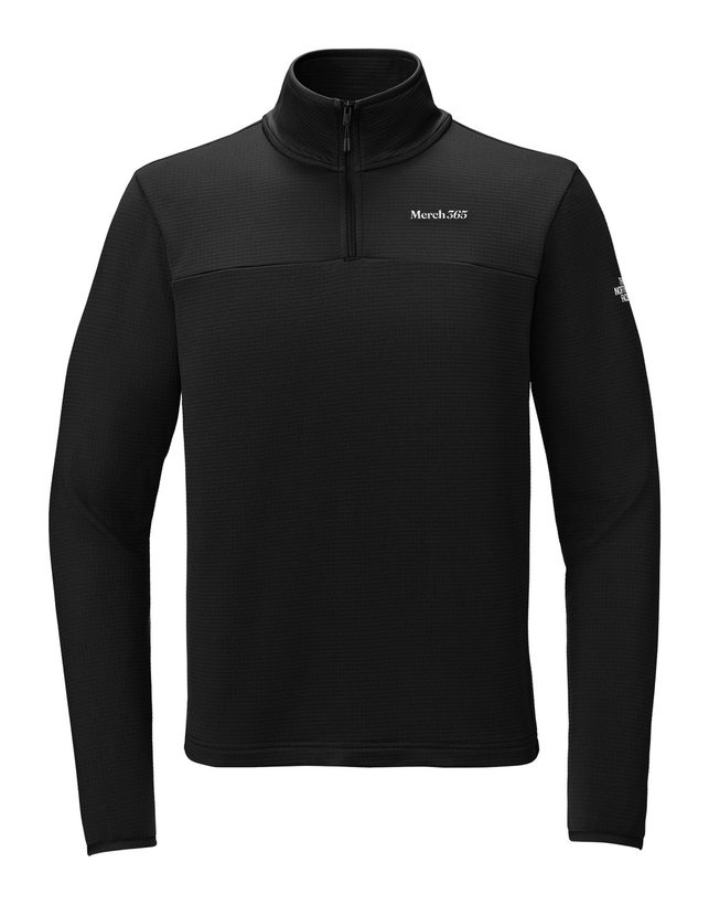 1/4-zip · black — Merch365
